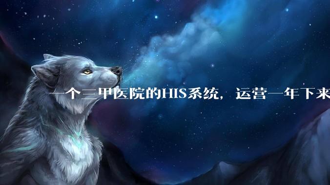 一个三甲医院的HIS系统，运营一年下来，他的数据库能有多大？