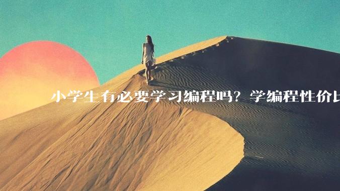 小学生有必要学习编程吗？学编程性价比高吗？