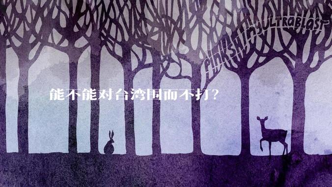 能不能对台湾围而不打？