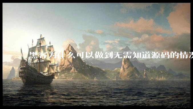 黑客为什么可以做到无需知道源码的情况下找出系统漏洞？