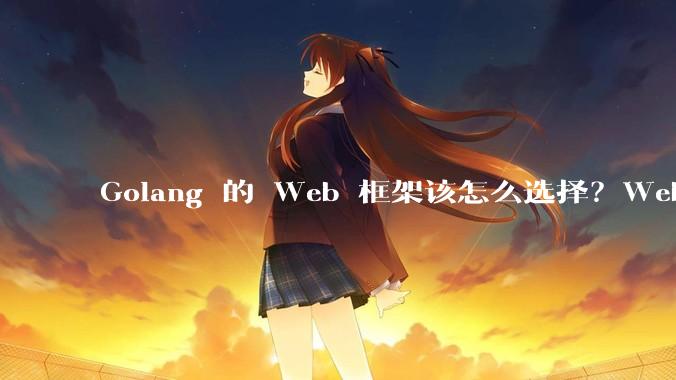 Golang 的 Web 框架该怎么选择？Web 开发又该怎样学？